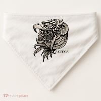 Aztec Skull Calabera Azteca USA-Made Doggie Bandana thumb 0