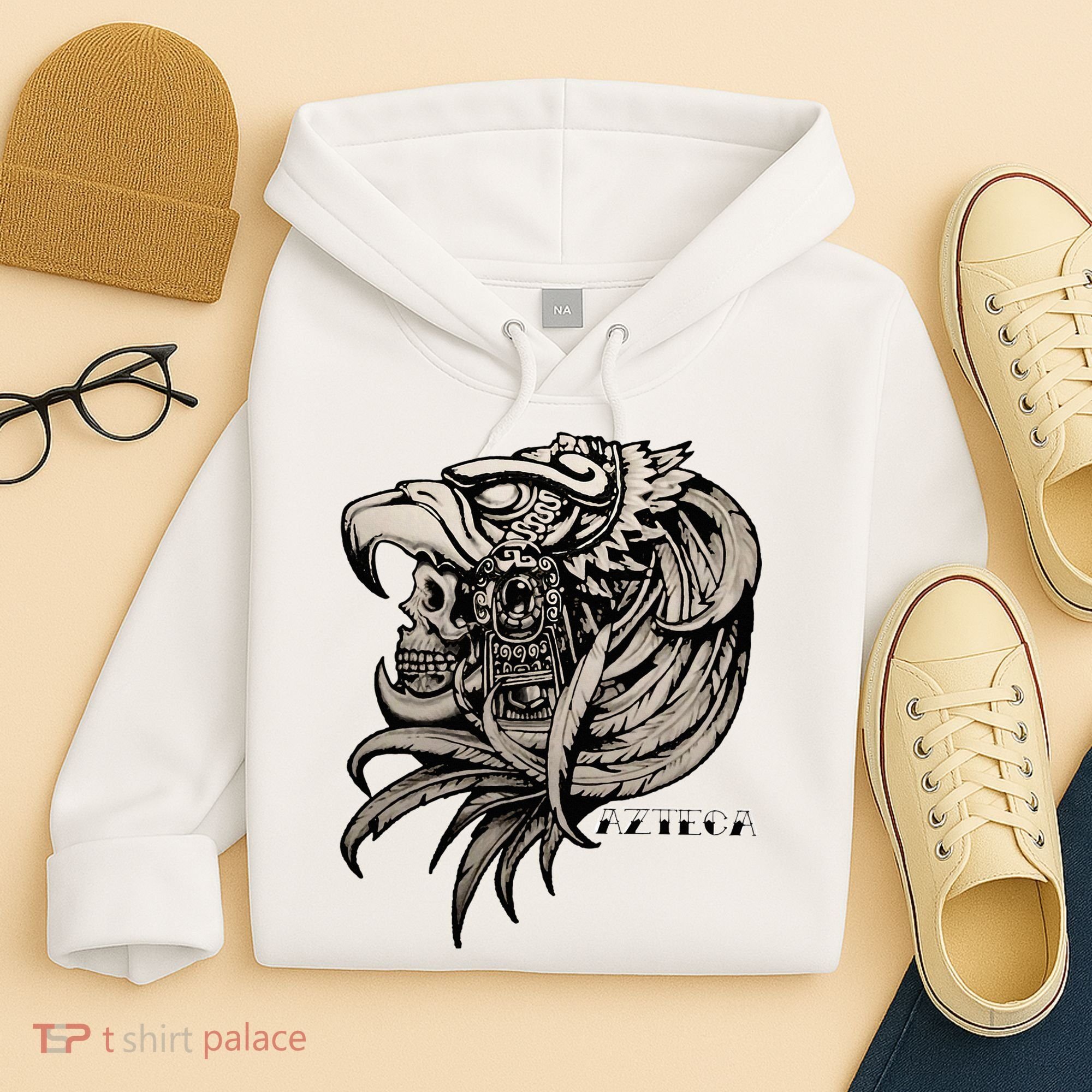 Aztec Skull Calabera Azteca Hoodie
