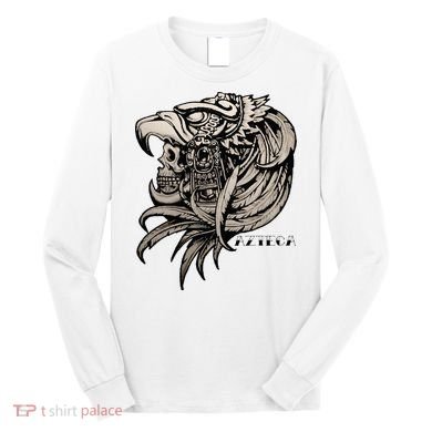Aztec Skull Calabera Azteca Long Sleeve Shirt