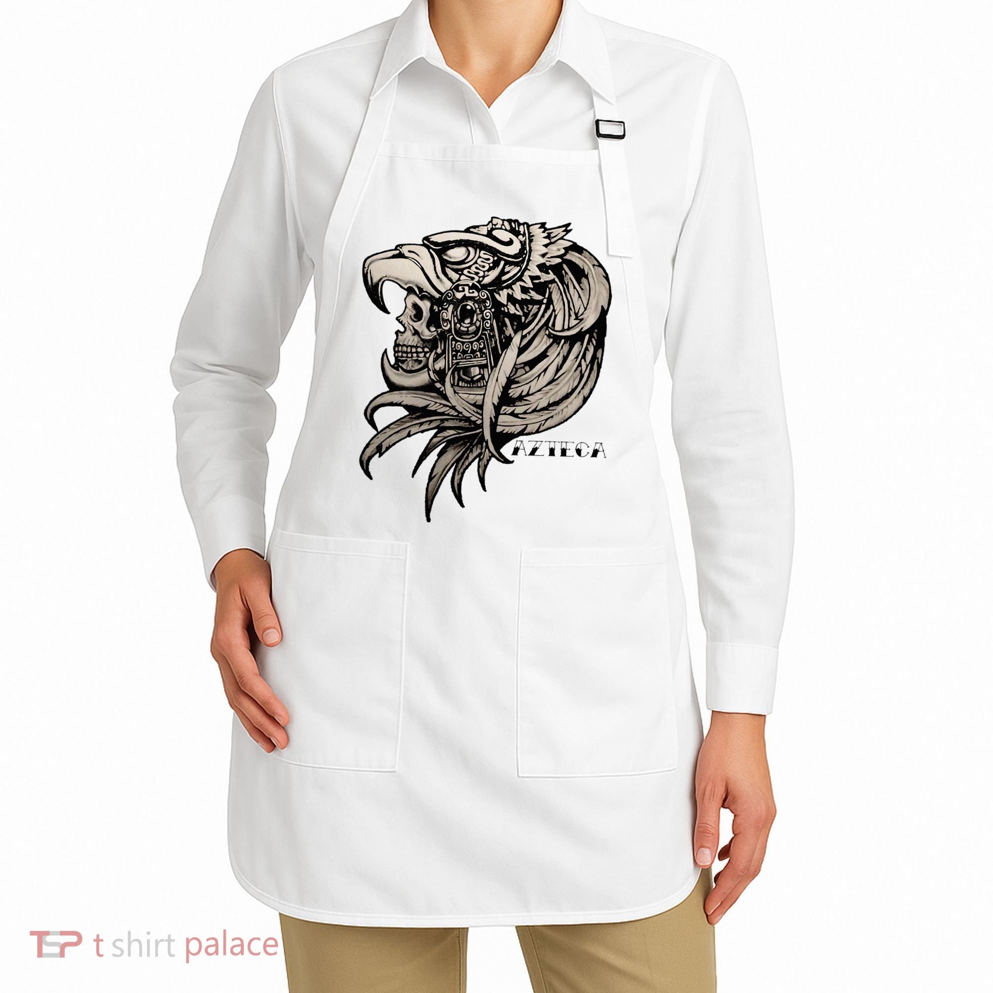 Aztec Skull Calabera Azteca Apron