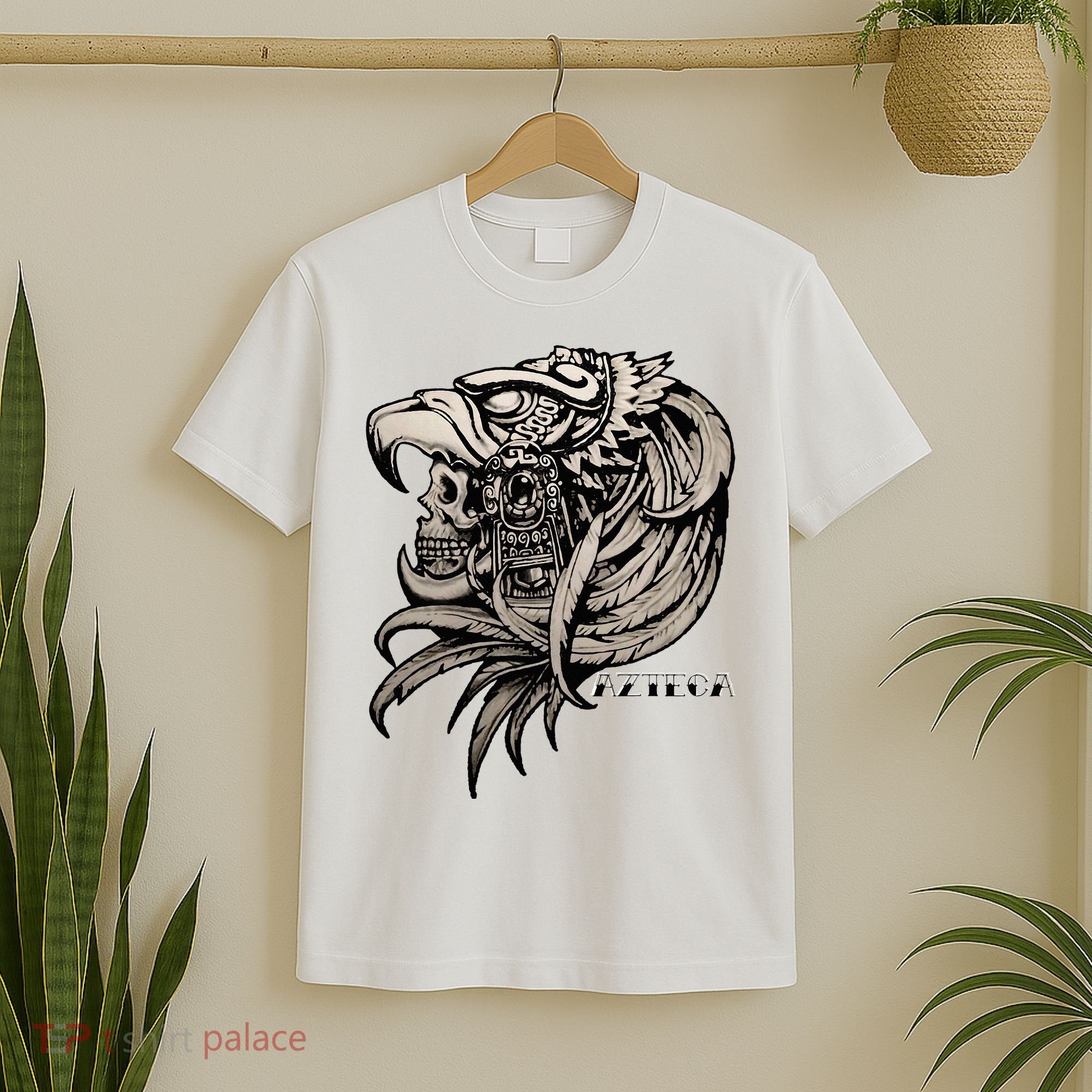 Aztec Skull Calabera Azteca T-Shirt
