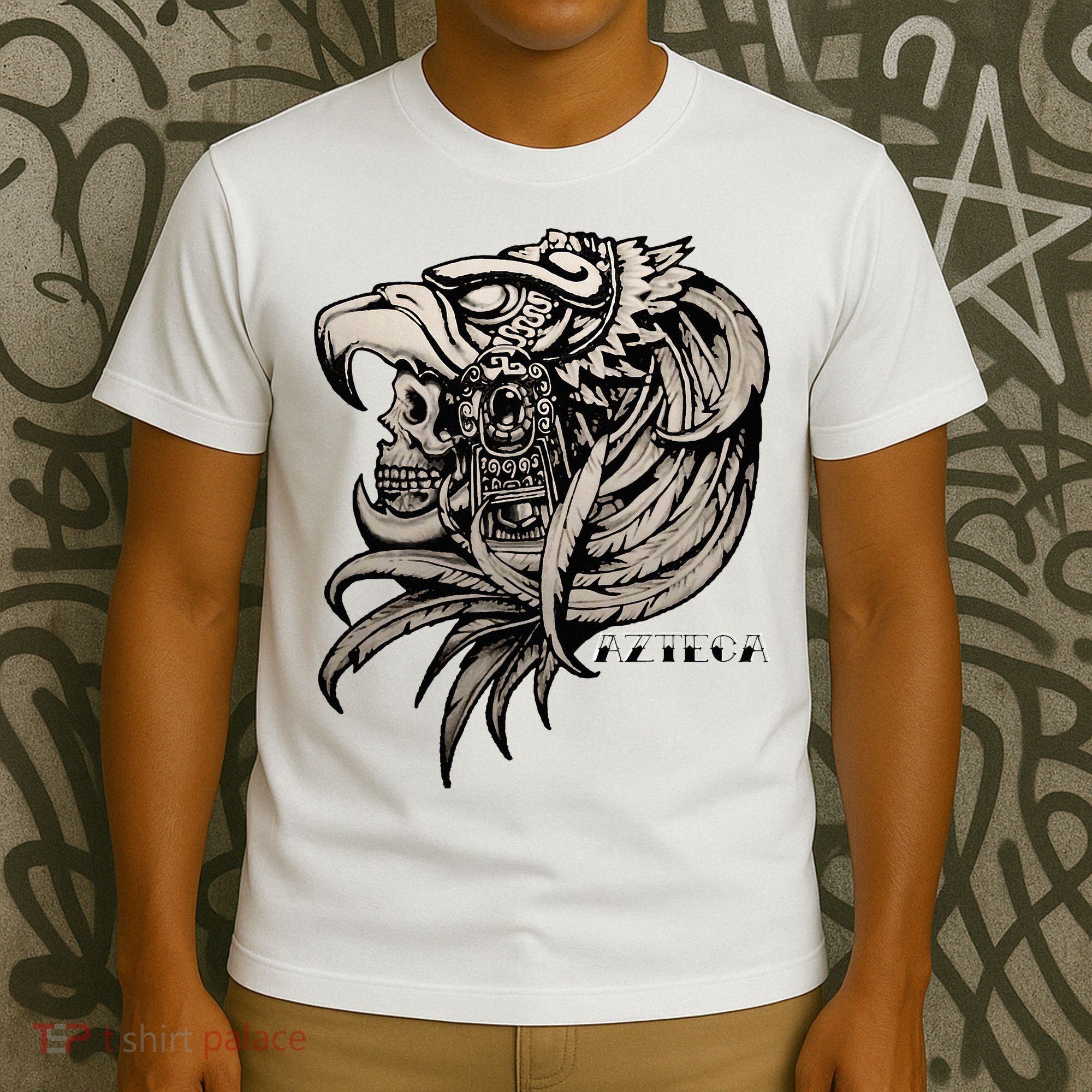 Aztec Skull Calabera Azteca T-Shirt
