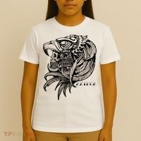 Aztec Skull Calabera Azteca T-Shirt thumb 4
