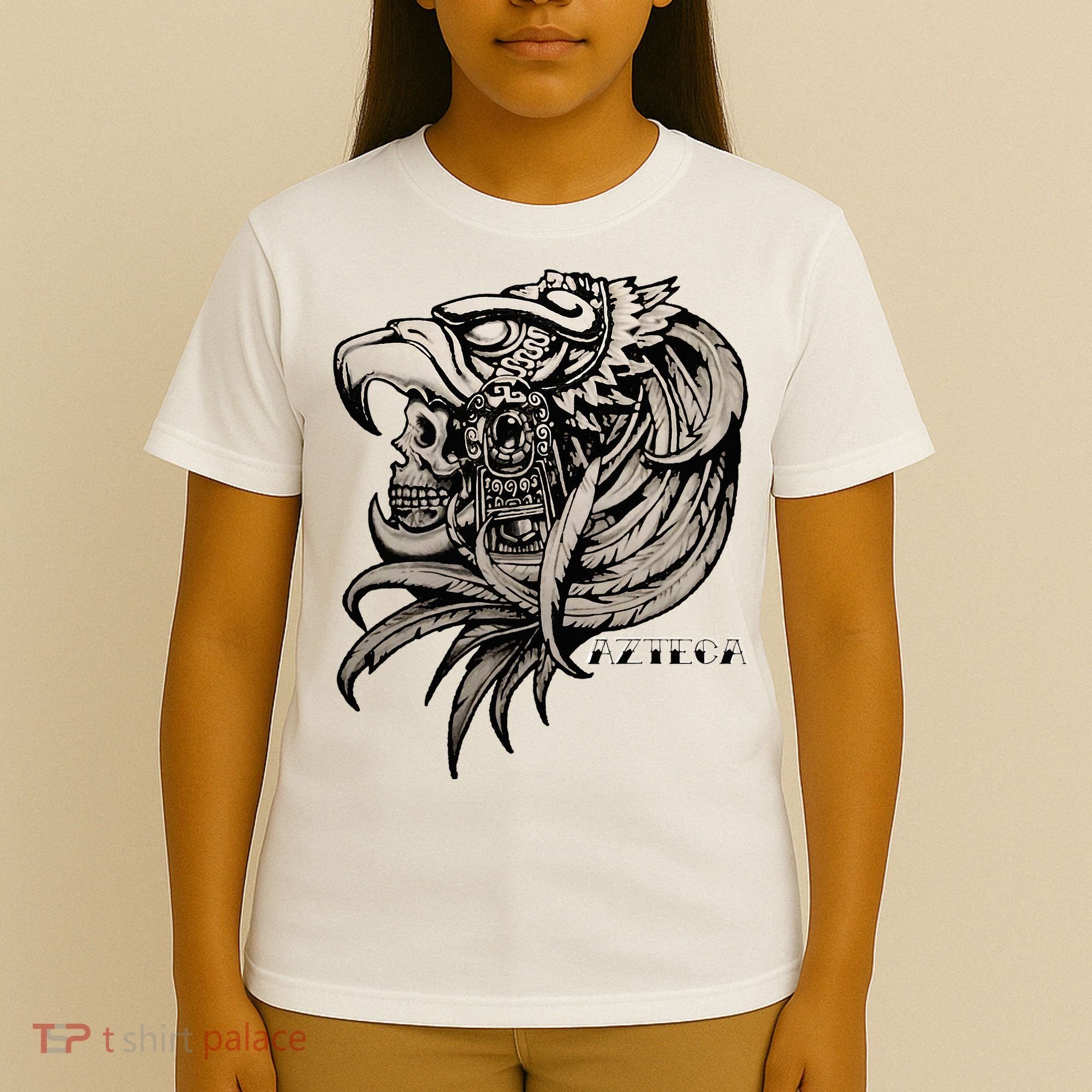 Aztec Skull Calabera Azteca T-Shirt