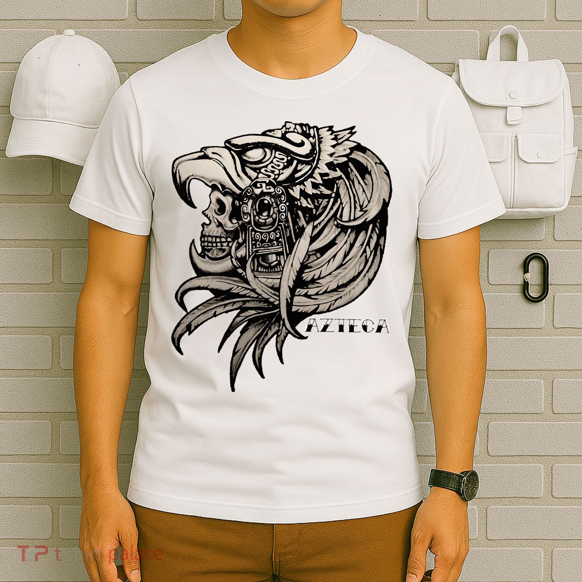 Aztec Skull Calabera Azteca T-Shirt
