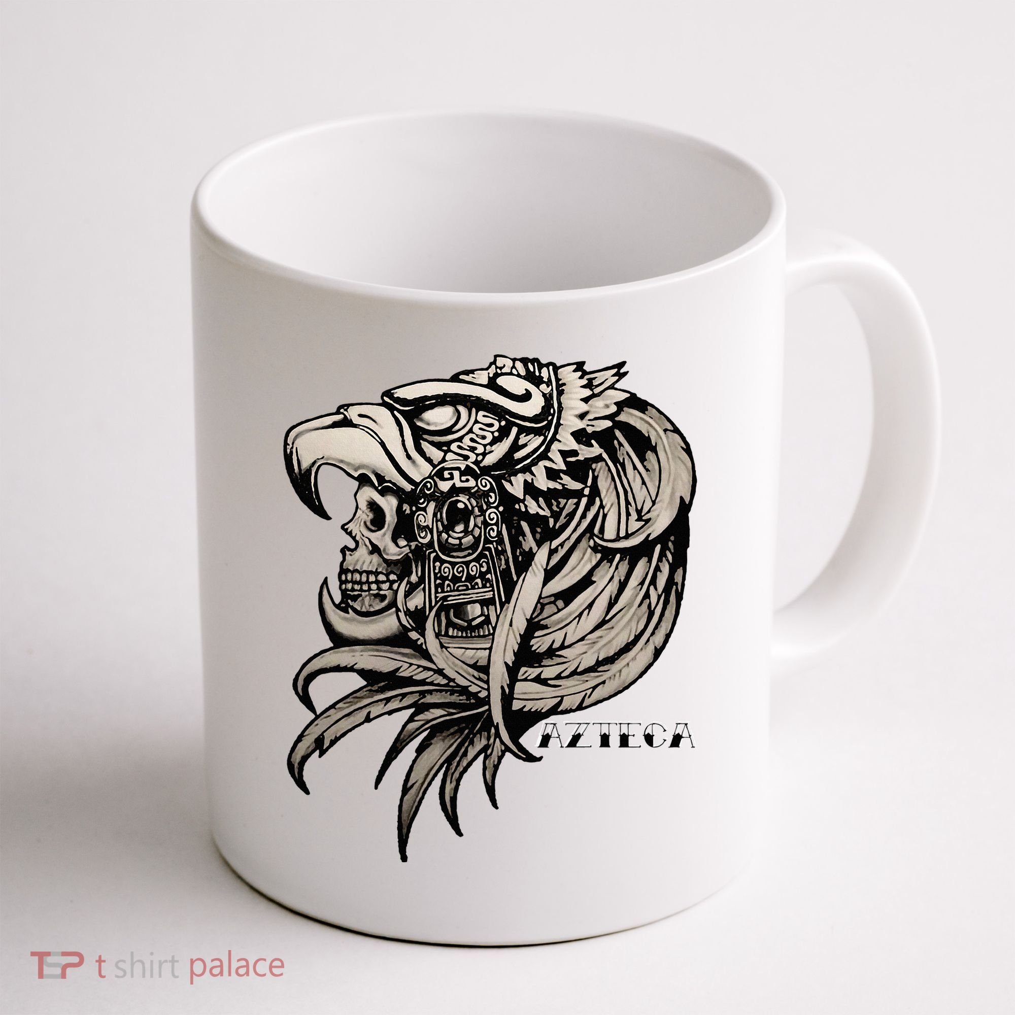 Aztec Skull Calabera Azteca Coffee Mug