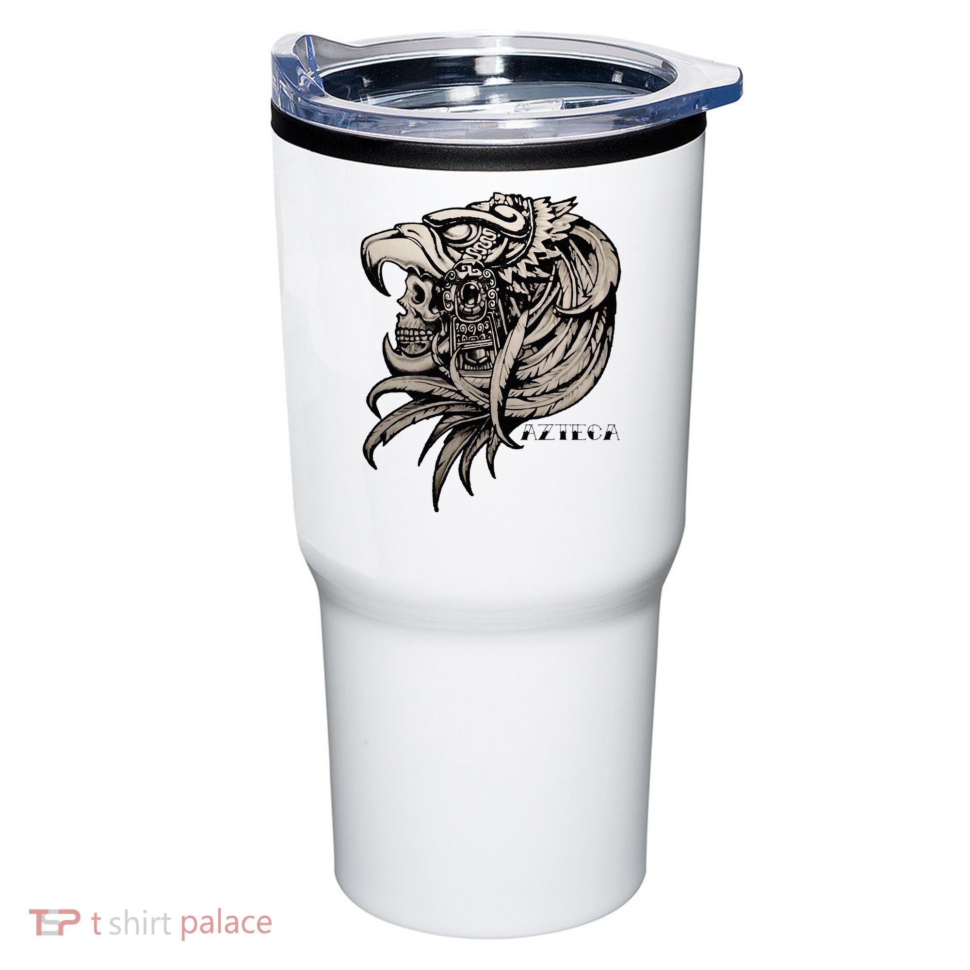 Aztec Skull Calabera Azteca Tumbler