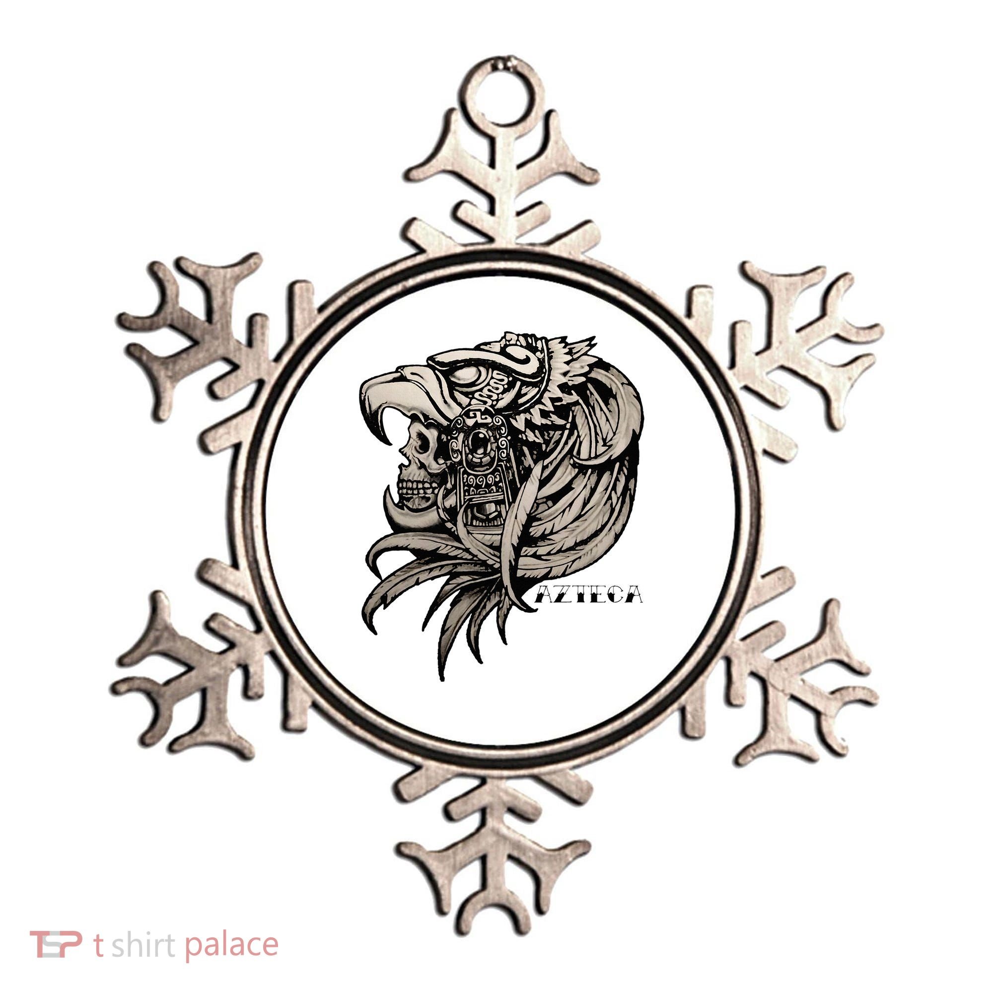 Aztec Skull Calabera Azteca Ornament