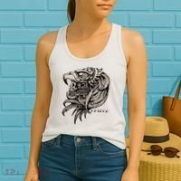 Aztec Skull Calabera Azteca Women's Tank Top thumb 2