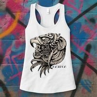 Aztec Skull Calabera Azteca Women's Tank Top thumb 3