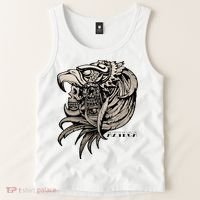 Aztec Skull Calabera Azteca Tank Top thumb 2