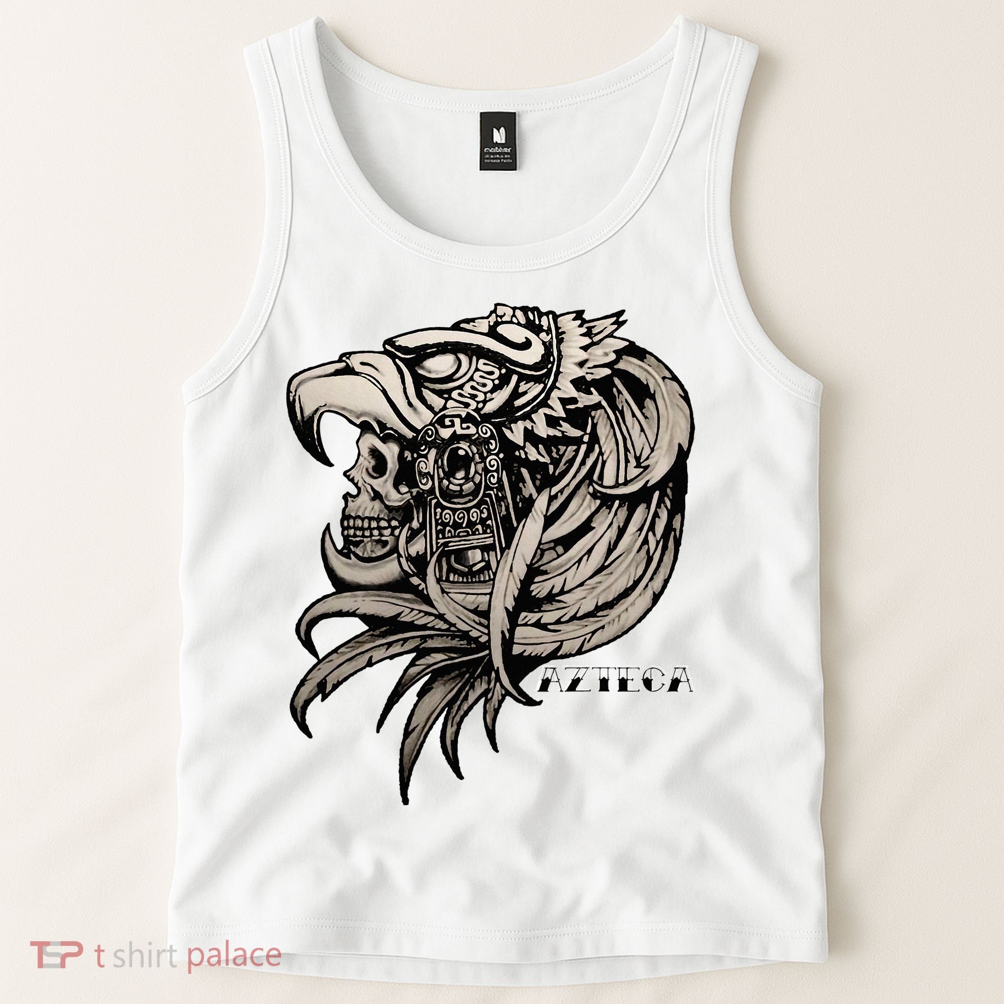 Aztec Skull Calabera Azteca Tank Top