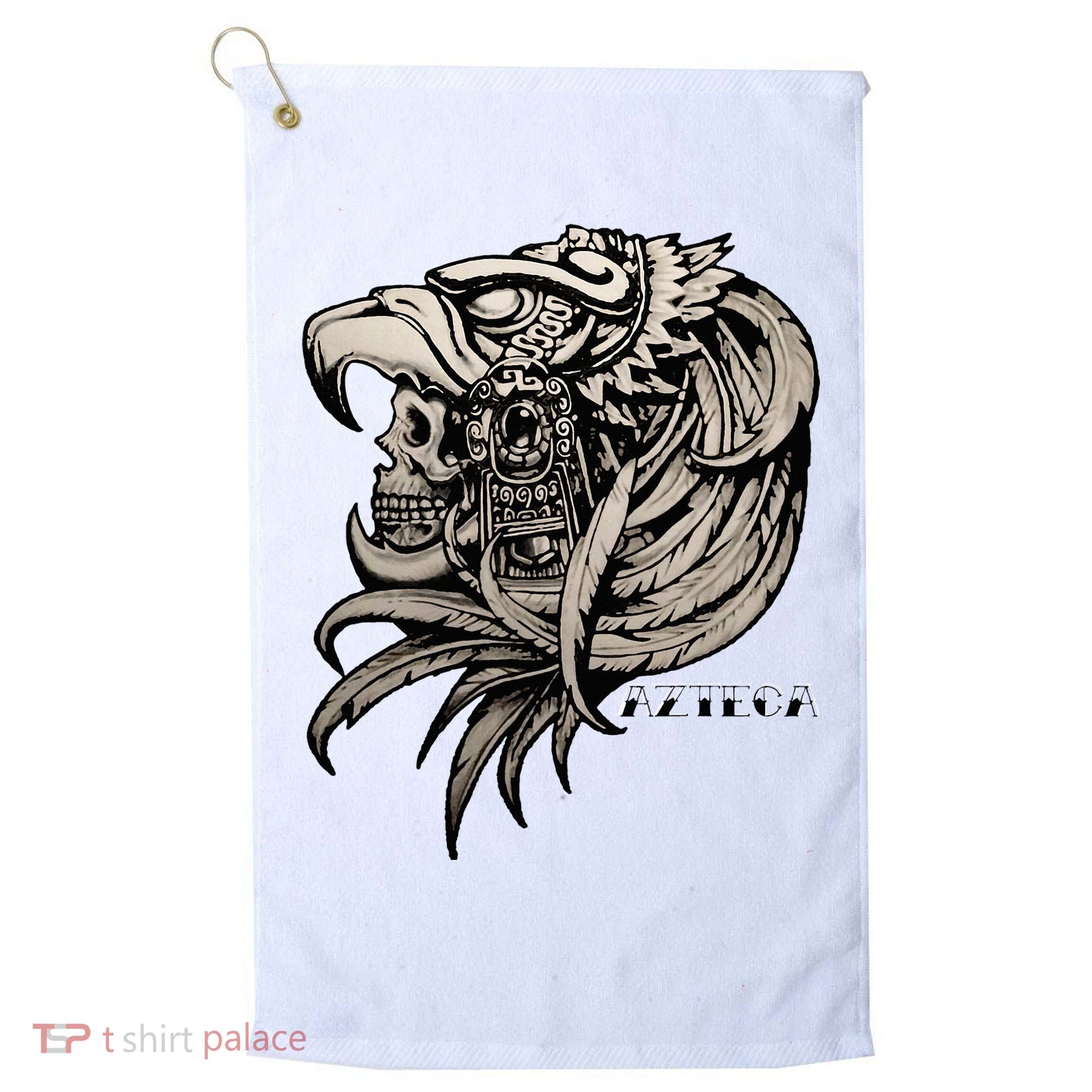 Aztec Skull Calabera Azteca Golf Towel