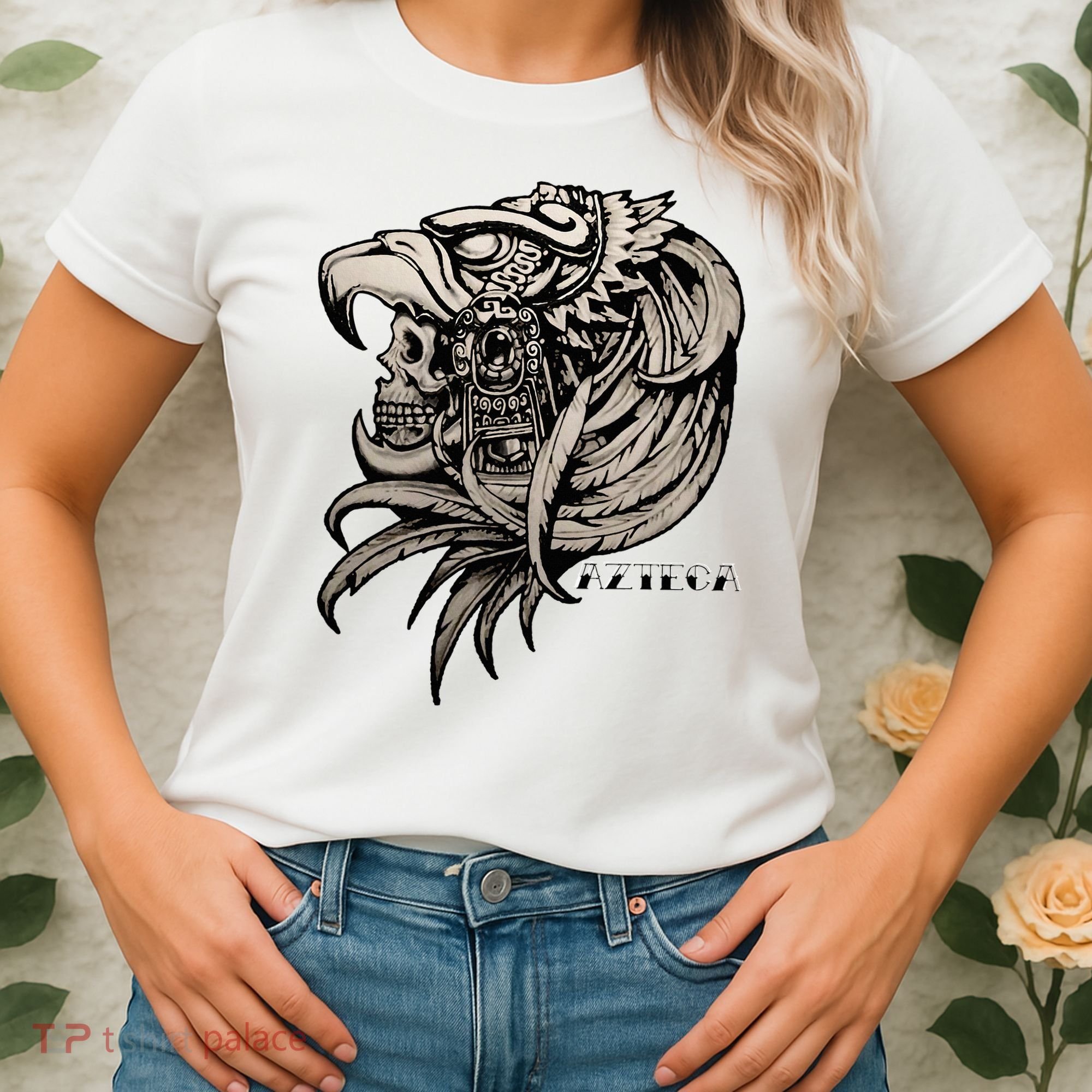 Aztec Skull Calabera Azteca Women's T-Shirt