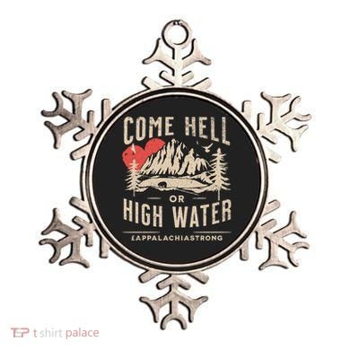 Appalachia Strong Come Hell Or High Water Mountain Ornament