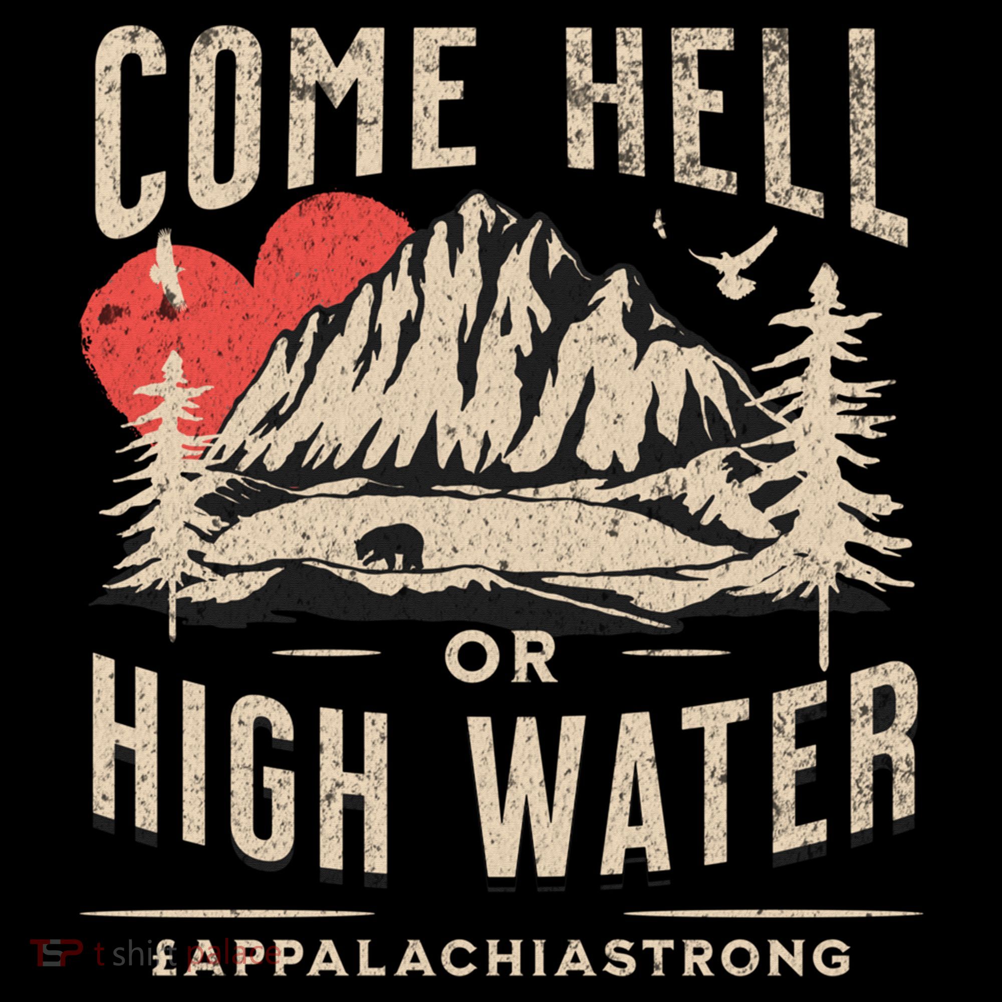 Appalachia Strong Come Hell Or High Water Mountain Ornament
