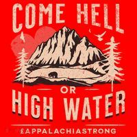 Appalachia Strong Come Hell Or High Water Mountain Santa Hat thumb 1