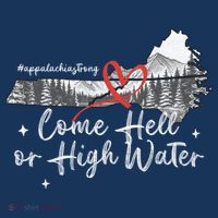Appalachia Strong Come Hell Or High Water Mountain Long Sleeve Shirt thumb 2