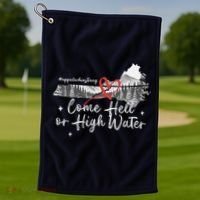Appalachia Strong Come Hell Or High Water Mountain Golf Towel thumb 1