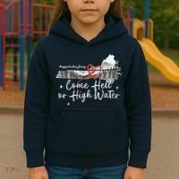 Appalachia Strong Come Hell Or High Water Mountain Kids Hoodie thumb 3
