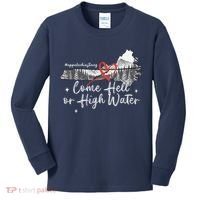 Appalachia Strong Come Hell Or High Water Mountain Kids Long Sleeve Shirt thumb 0