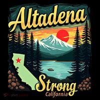 Altadena Strong California Ornament thumb 1