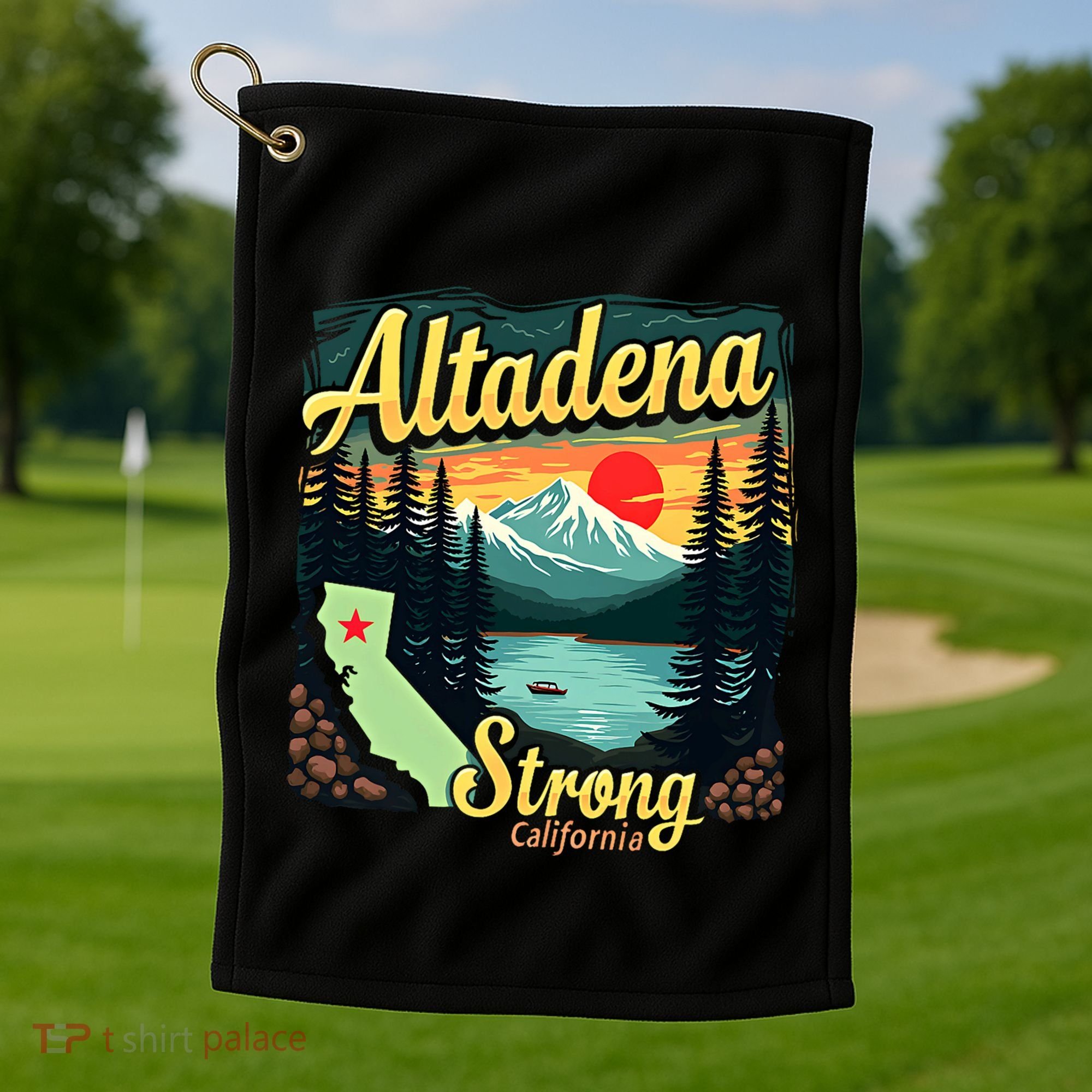 Altadena Strong California Golf Towel