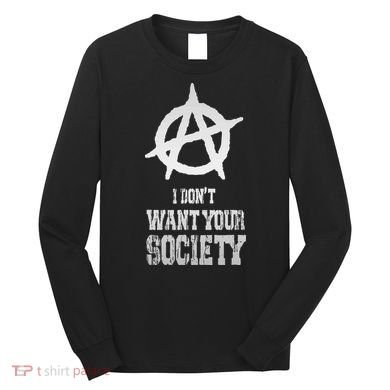 Anarchy Sign Chaos Punks Punk Rock Anarchy Long Sleeve Shirt