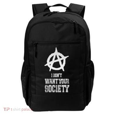 Anarchy Sign Chaos Punks Punk Rock Anarchy Backpack