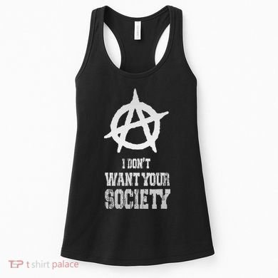 Anarchy Sign Chaos Punks Punk Rock Anarchy Women's Tank Top