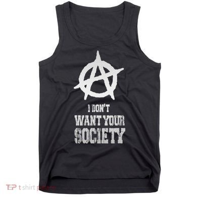Anarchy Sign Chaos Punks Punk Rock Anarchy Tank Top