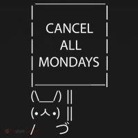 ASCII Bunny Cancel All Mondays Hoodie thumb 7
