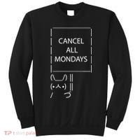 ASCII Bunny Cancel All Mondays Sweatshirt thumb 0