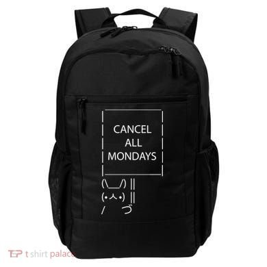 ASCII Bunny Cancel All Mondays Backpack
