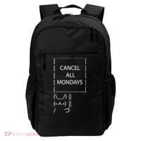 ASCII Bunny Cancel All Mondays Backpack thumb 0