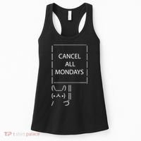 ASCII Bunny Cancel All Mondays Women's Tank Top thumb 0