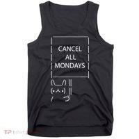 ASCII Bunny Cancel All Mondays Tank Top thumb 0