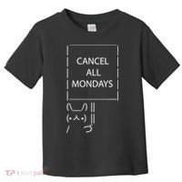 ASCII Bunny Cancel All Mondays Toddler T-Shirt thumb 0