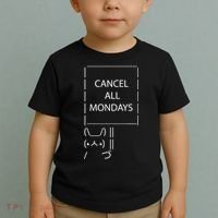 ASCII Bunny Cancel All Mondays Toddler T-Shirt thumb 2