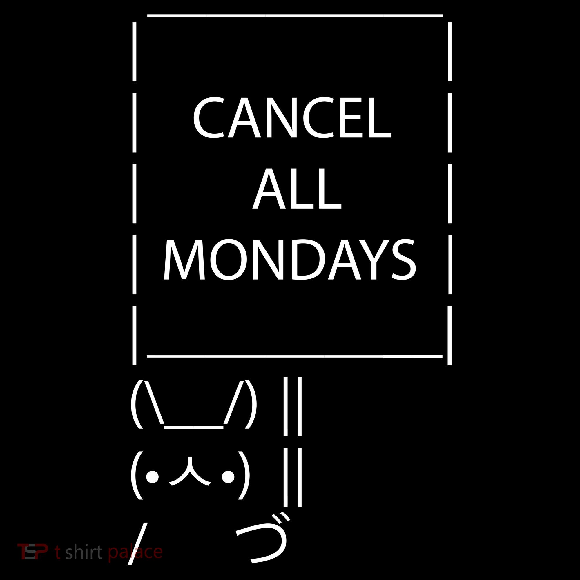 ASCII Bunny Cancel All Mondays Toddler T-Shirt
