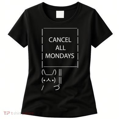 ASCII Bunny Cancel All Mondays Women's T-Shirt