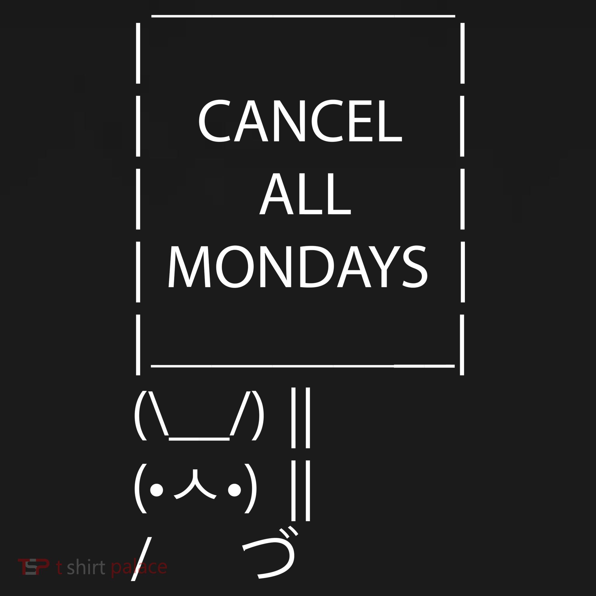 ASCII Bunny Cancel All Mondays Kids Sweatshirt