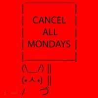 ASCII Bunny Cancel All Mondays Santa Hat thumb 1