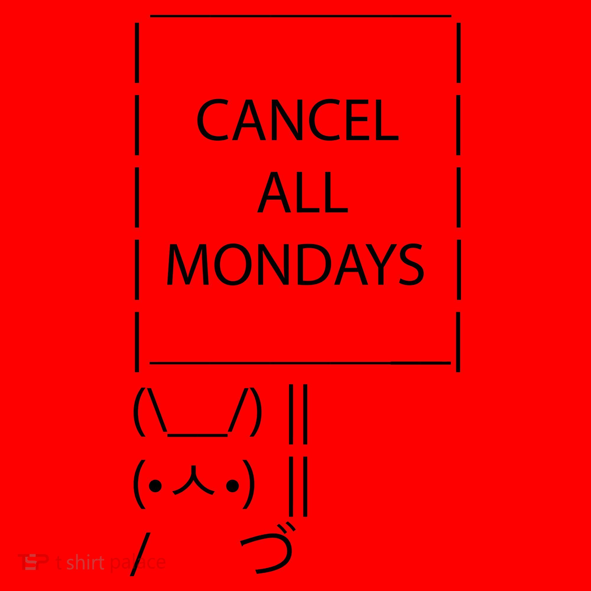 ASCII Bunny Cancel All Mondays Santa Hat