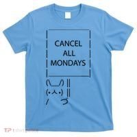 ASCII Bunny Cancel All Mondays T-Shirt thumb 0