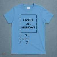 ASCII Bunny Cancel All Mondays T-Shirt thumb 4
