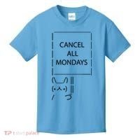 ASCII Bunny Cancel All Mondays Kids T-Shirt thumb 0
