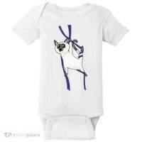 Aerial Silks Dancer Aerialist Air Yoga Acrobatics Cat Funny Baby Bodysuit thumb 0