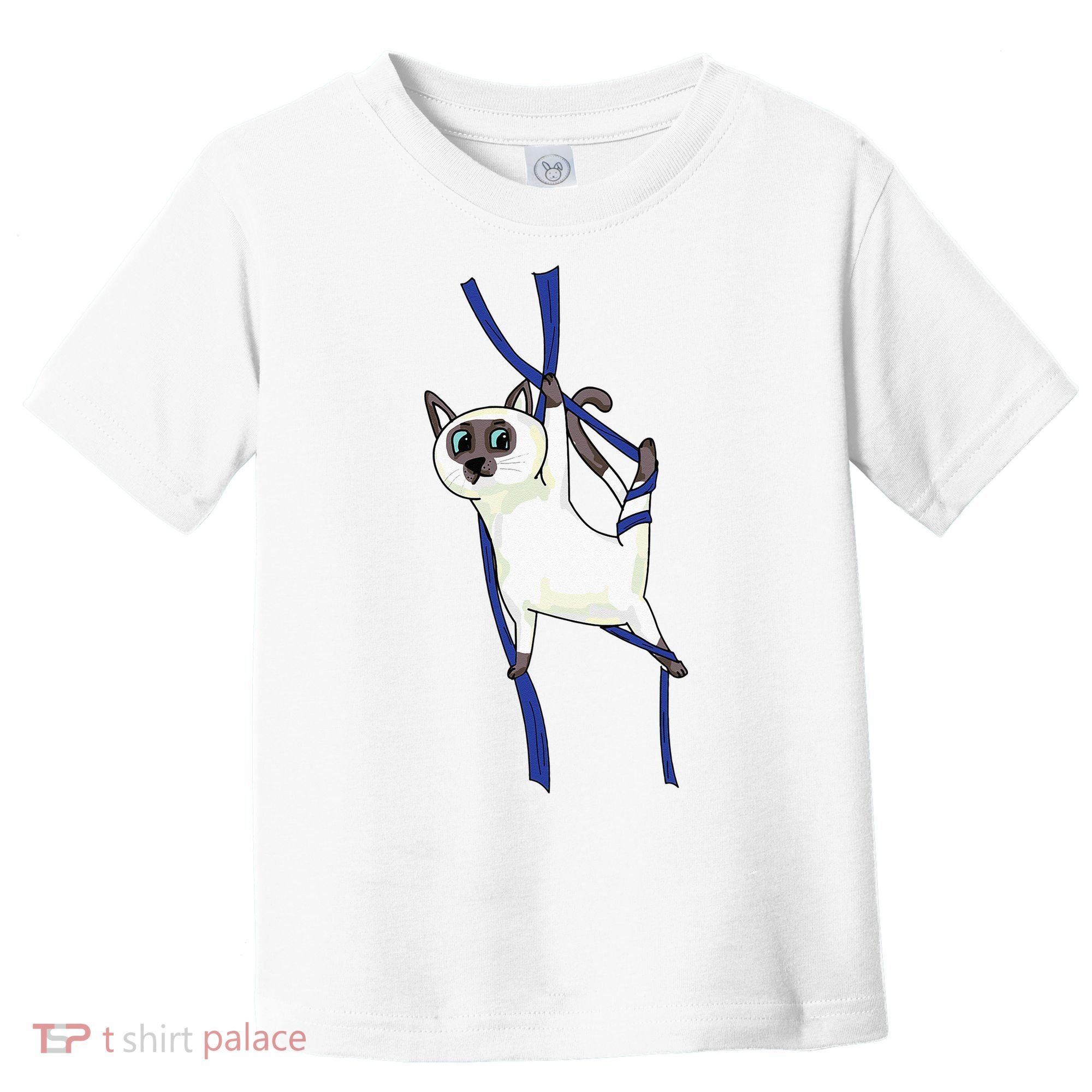 Aerial Silks Dancer Aerialist Air Yoga Acrobatics Cat Funny Toddler T-Shirt