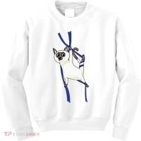 Aerial Silks Dancer Aerialist Air Yoga Acrobatics Cat Funny Kids Sweatshirt thumb 0